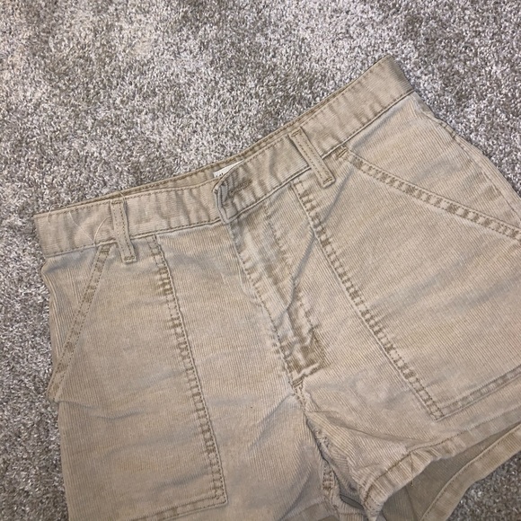 Abercrombie & Fitch Tan Denim Shorts size 4 - Picture 3 of 6